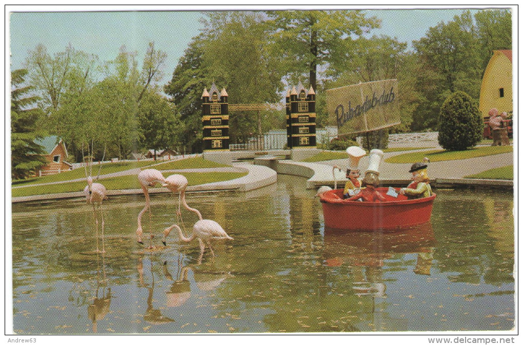 CANADA - 19?? - 10c - Air Mail - London -  Storybook Gardens - Three Men In A Tub With Flamingoes In The Pool - Viagg... - London