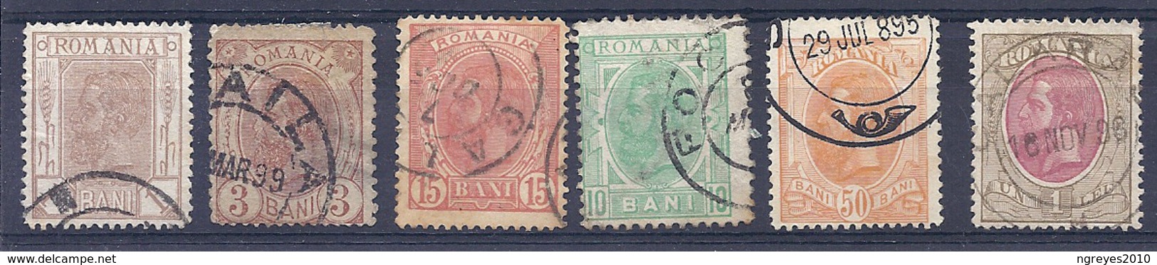 160026748   RUMANIA  YVERT    Nº  99/101/104/106/111/116 - Used Stamps