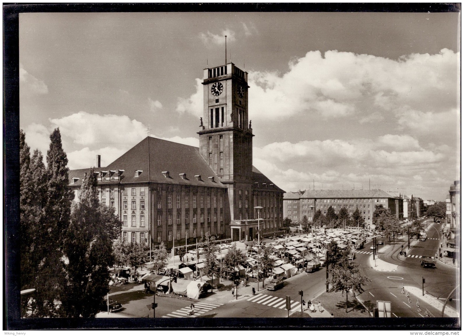 Berlin Schöneberg - S/w Das Schöneberger Rathaus   Fotokarte - Schöneberg