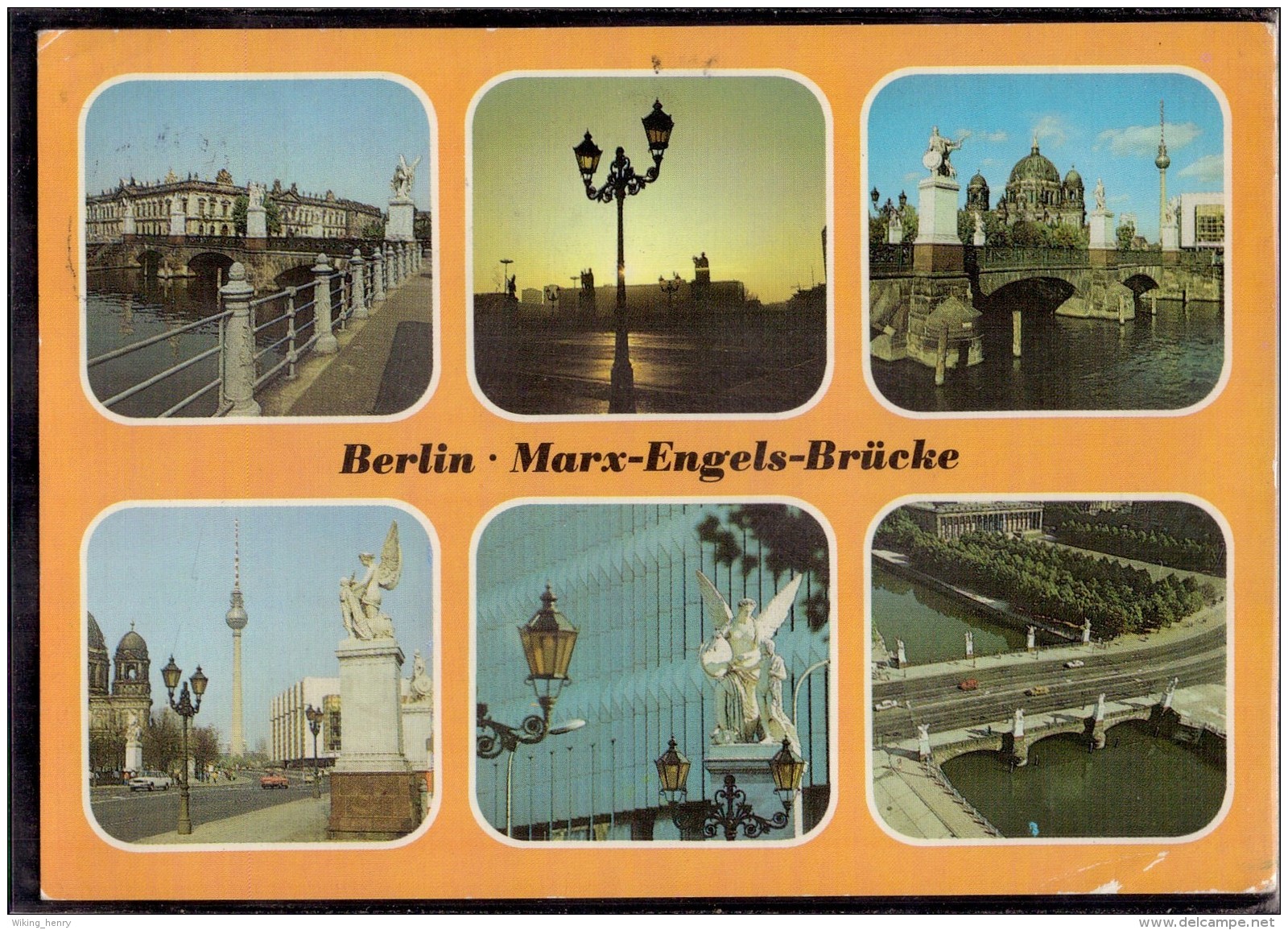 Berlin - Mehrbildkarte 350   Marx Engels Brücke - Autres & Non Classés