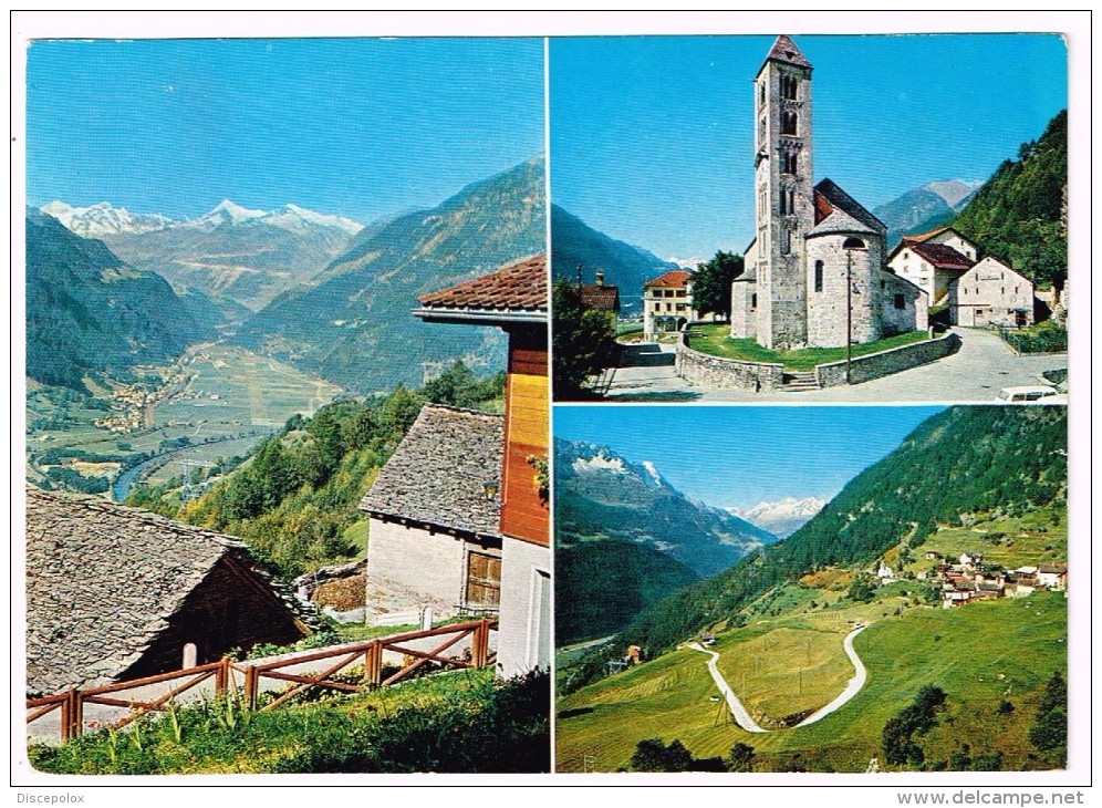 T215 Alta Val Levantina - Catto - Quinto - Altanca - Panorama Vedute Multipla / Viaggiata - Quinto
