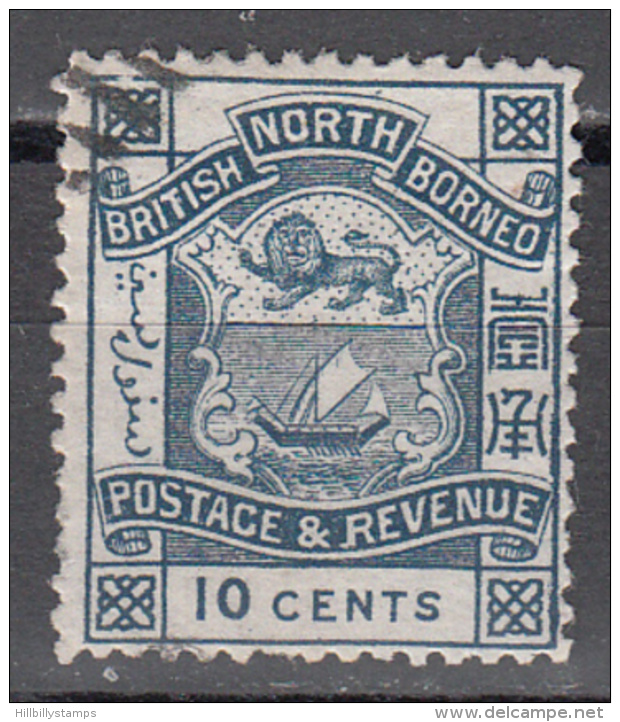 NORTH BORNEO    SCOTT NO  43    USED     YEAR  1887 - North Borneo (...-1963)