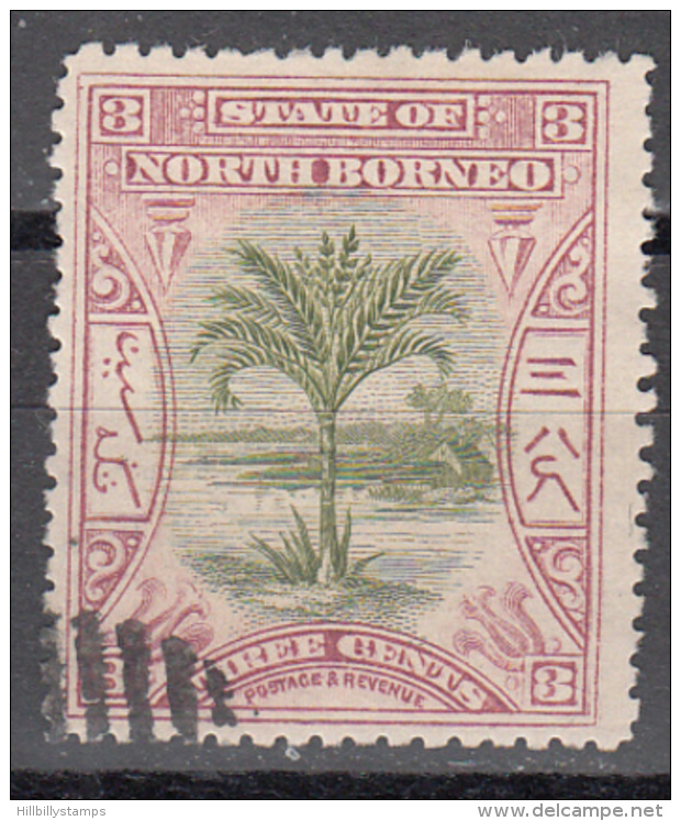 NORTH BORNEO    SCOTT NO  82     USED    YEAR  1897 - North Borneo (...-1963)