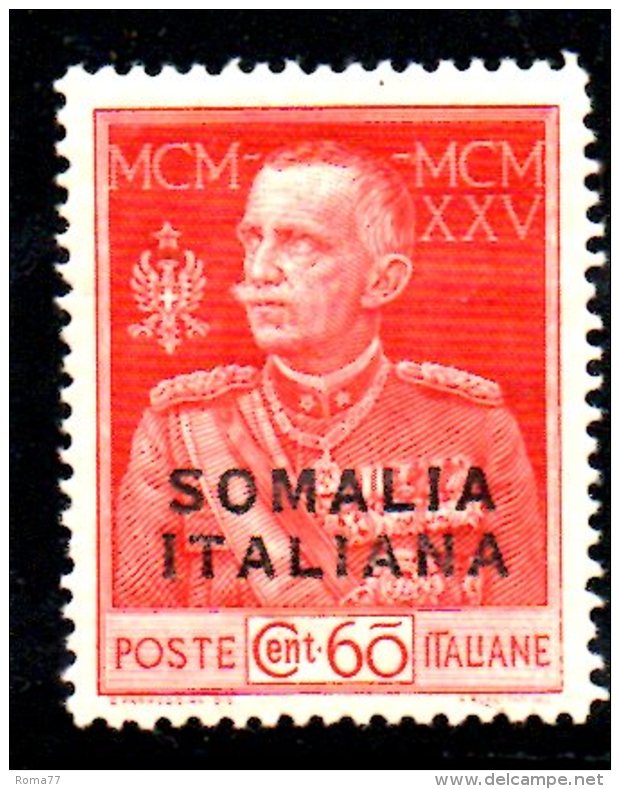 T1378 - SOMALIA 1925 ,  Sassone N. 70 Nuovo *** MNH. - Somalia