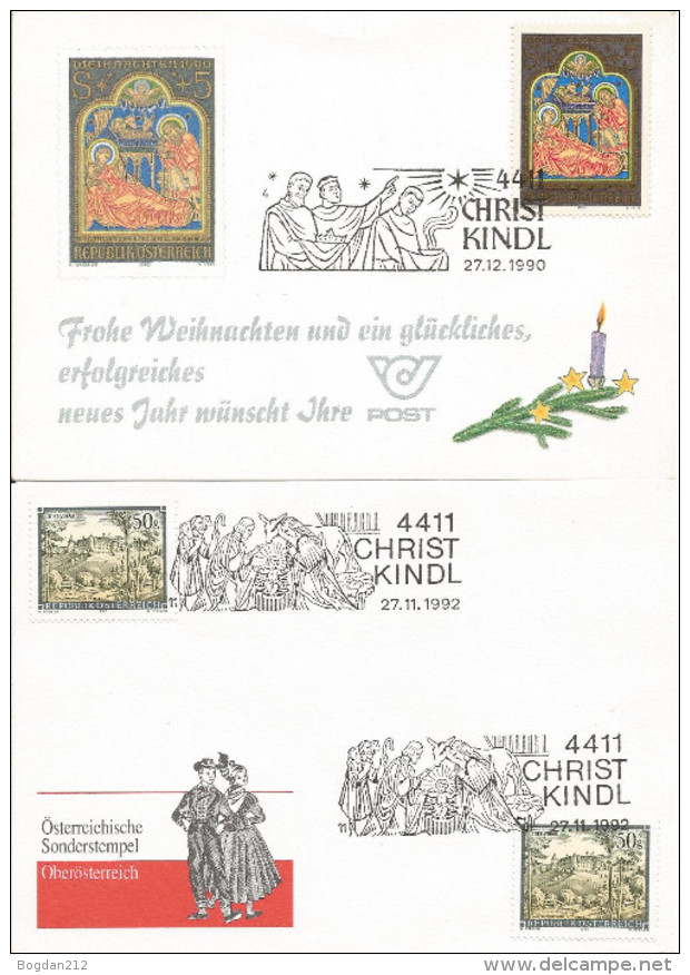 CHRISTKINDL, Ersttag, 7 Stk. 5 Scan - Otros & Sin Clasificación