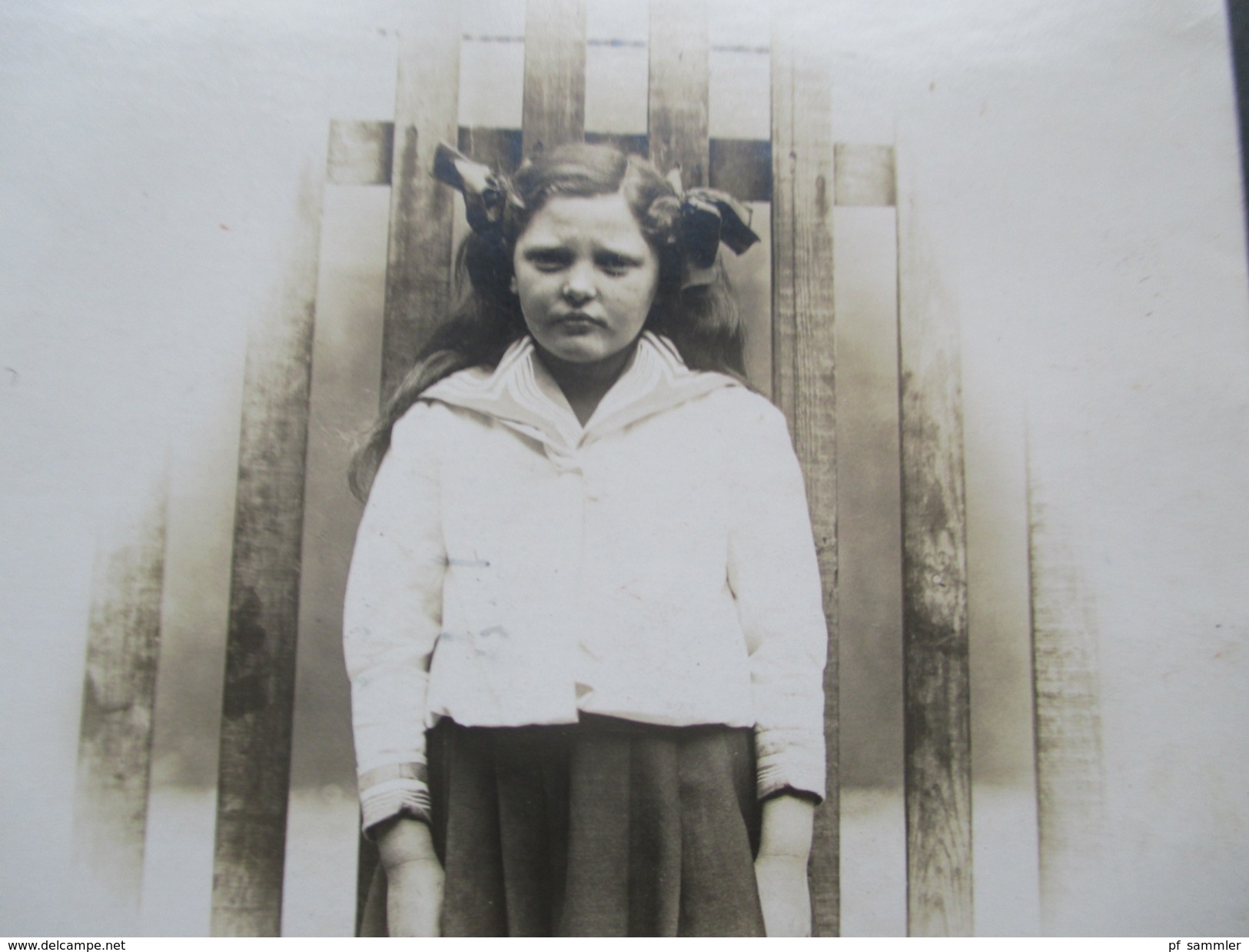 AK 1912 Echtfoto Kleines Kind Mit Zöpfen Und Schuluniform?! Soldatenkarte Lauenburgische Jäger In Ratzeburg - Personnages