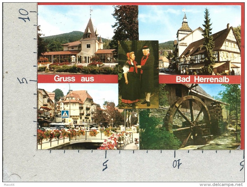 CARTOLINA VG GERMANIA - BAD HERRENALB - Vedutine - Costumi - 10 X 15 - ANN. 1994 - Bad Herrenalb