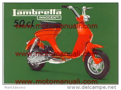 INNOCENTI LAMBRETTA LUI 50 CL SCOOTER Depliant Originale Moto Genuine Motorcycle Brochure Prospekt - Motos