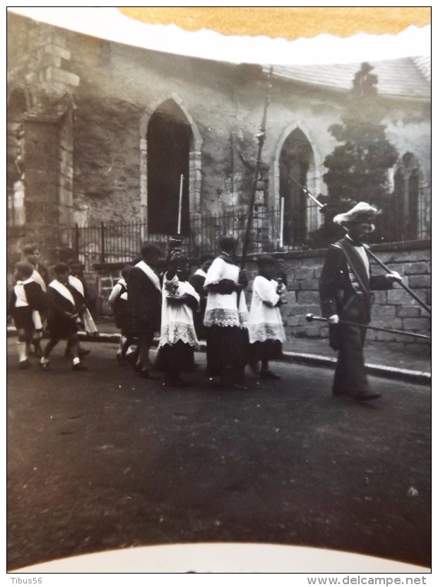 DAOULAS PHOTOS  SOLDATS ALLEMANDS PROCESSION COMMUNION + COTE 1941 2 PHOTOS - Autres & Non Classés