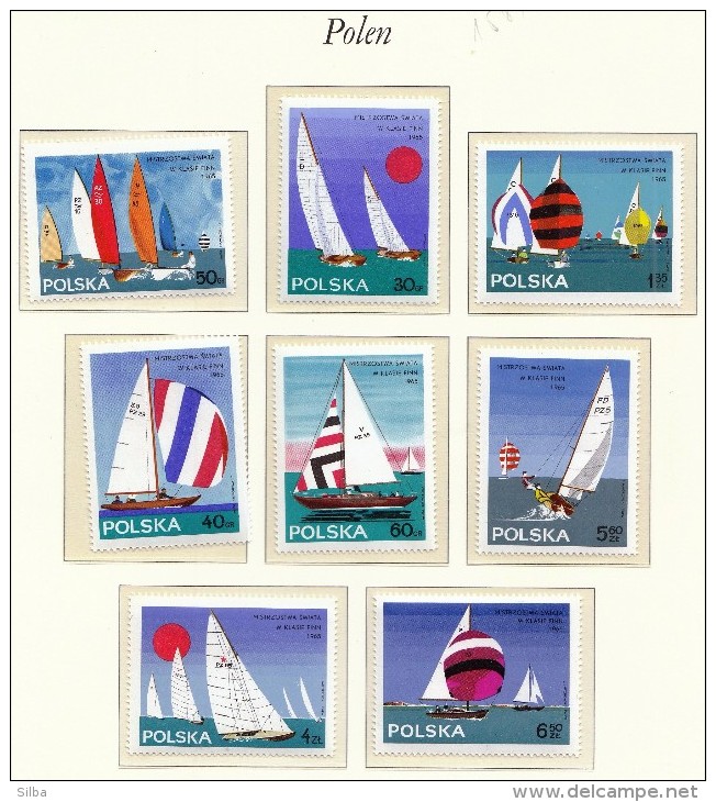 Cocos Islands 1965 / Sailing Sport / MNH / Mi 1587-1594 - Segeln