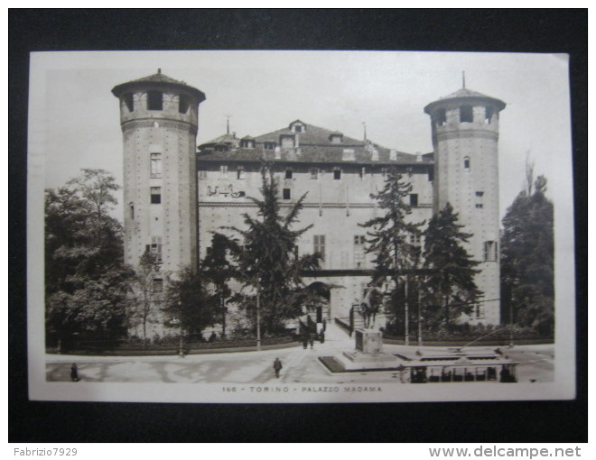 CA5 ITALIA CARD - VG. 1928 - TORINO PALAZZO MADAMA PIAZZA CASTELLO - Palazzo Madama