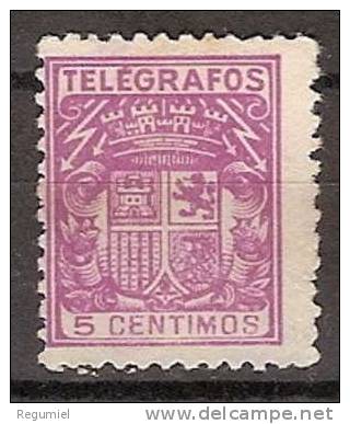 España Telégrafos 068 * Escudo. Charnela. 1932 - Télégraphe