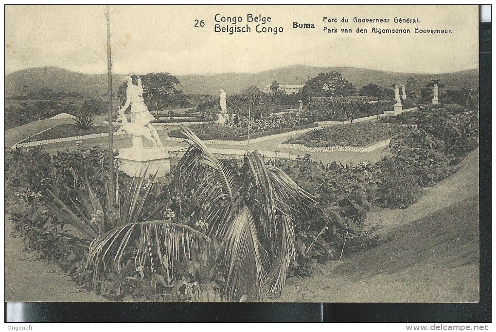 Carte N° 43. Vue: 26. Boma: Parc Du Gouverneur Général. - Obl.: Elisabethville 16/12/1920 Pour Vilvorde 12/01/1921 - Postwaardestukken