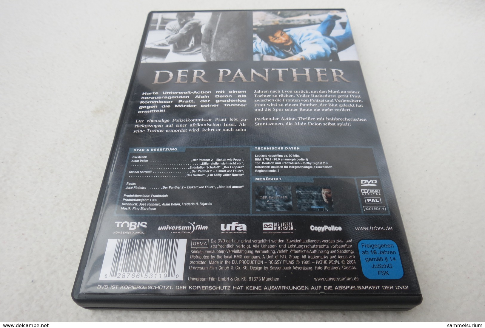 DVD "Der Panther" Harte Unterwelt-Action, Alain Delon - DVD Musicaux