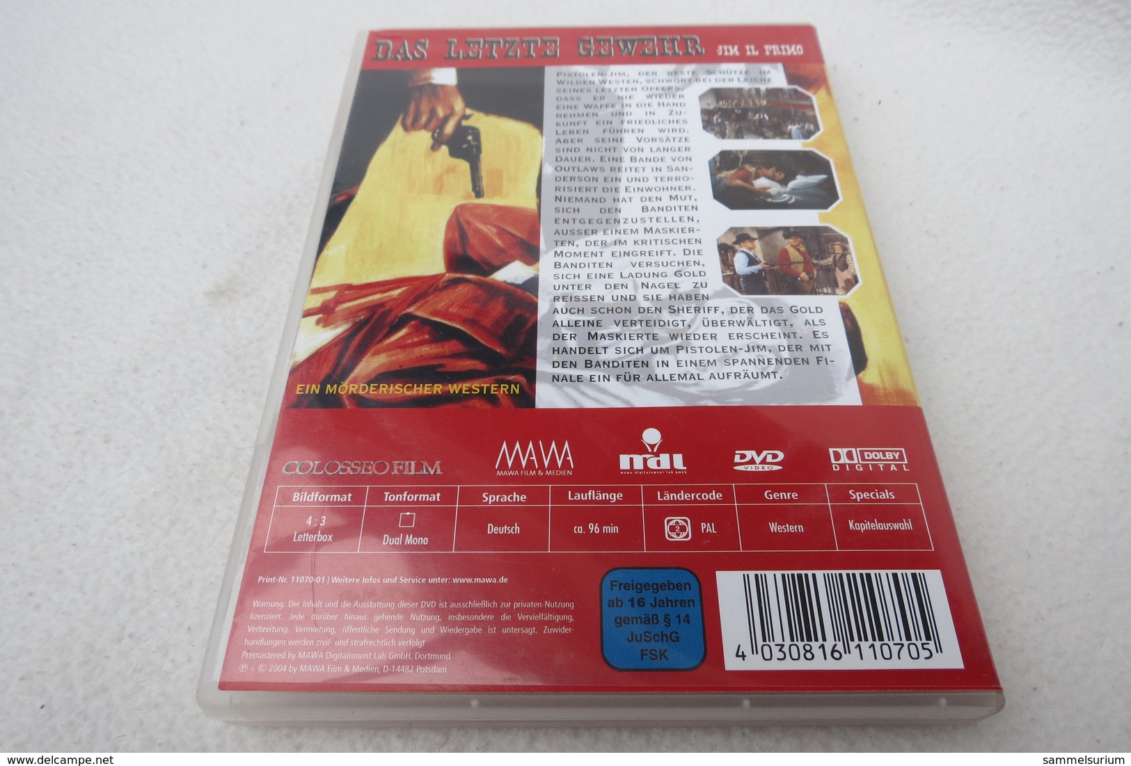 DVD "Das Letzte Gewehr" Ein Mörderischer Western, Cameron Mitchell, Carl Moehner, Harris Cooper, Ketty Carver - Musik-DVD's