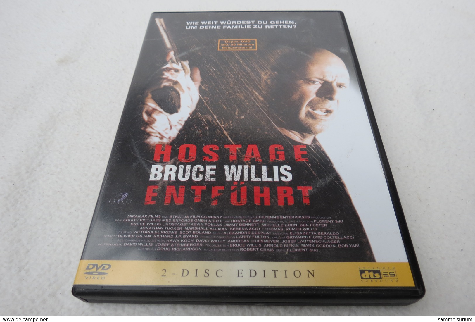 Doppel-DVD "Hostage / Entführt" Wie Weit Würdest Du Gehen, Um Deine Familie Zu Retten? Bruce Willis - Muziek DVD's
