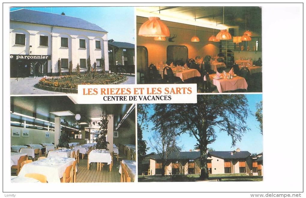 Belgique Cul Des Sarts Les Riezes Et Les Sarts Centre De Vacances Carte 4 Vues - Cul-des-Sarts