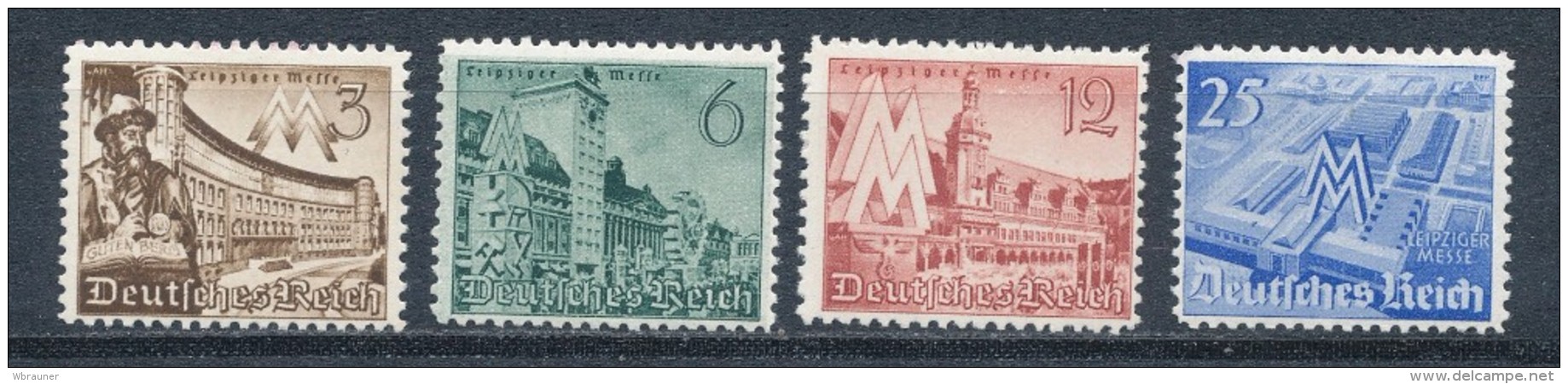 Deutsches Reich 739/42 ** Mi. 10,- - Nuovi