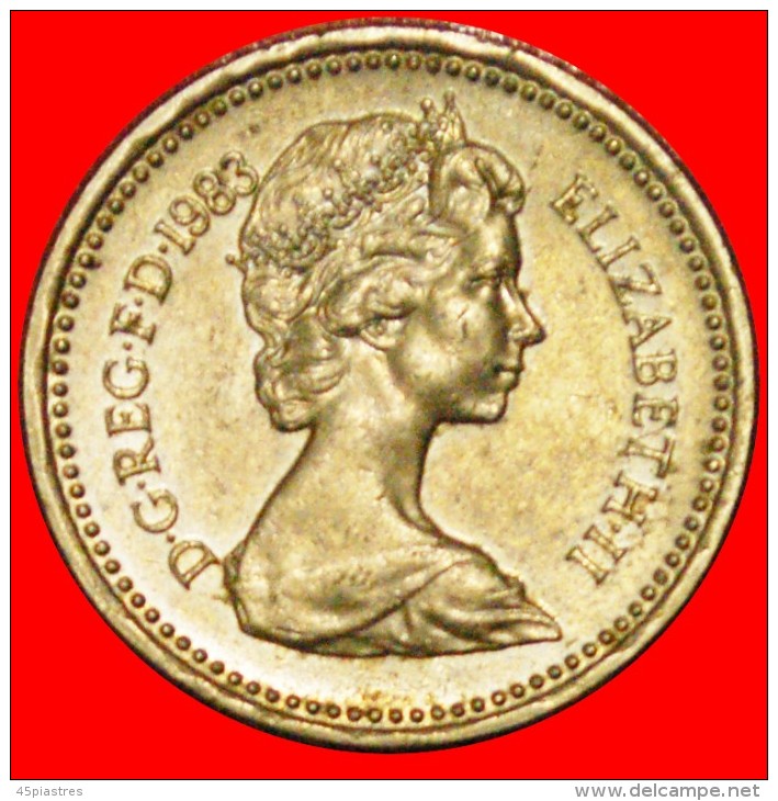 § COAT OF ARMS: GREAT BRITAIN &#9733; 1 POUND 1983 MINT LUSTER! LOW START &#9733; NO RESERVE! - 1 Pound