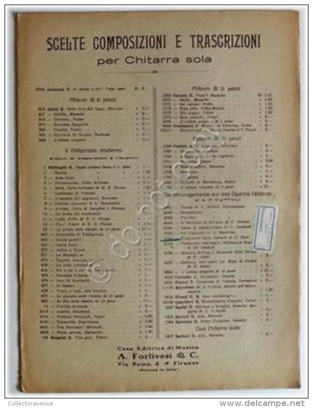 Spartito D'Epoca - Carmen Di Bizet - Riduz. Di A. F. Cuttoli - 1944 - Sin Clasificación