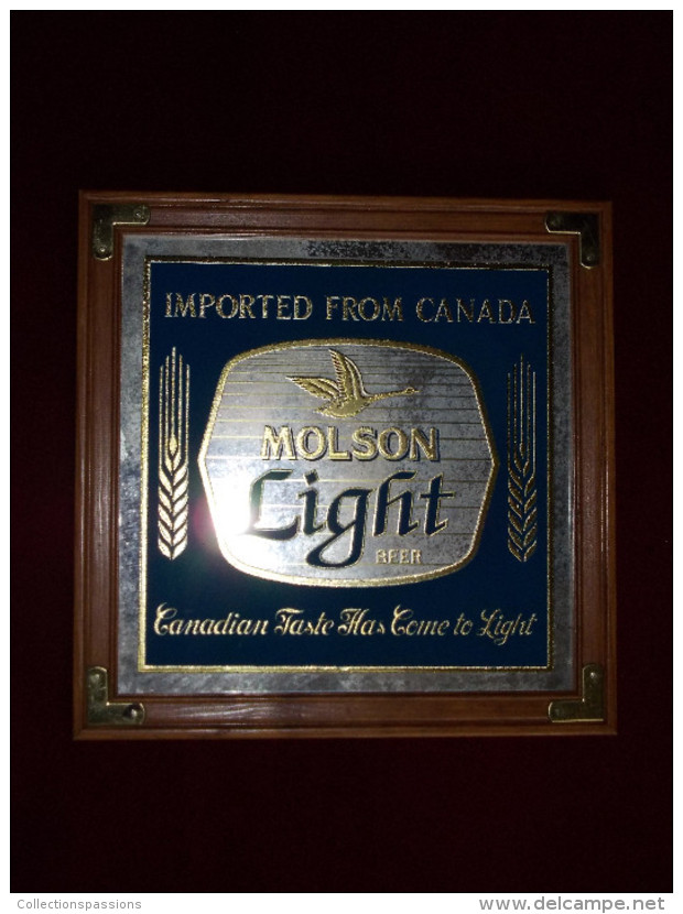 - Miroir Publicitaire - Bière MOLSON - CANADA - Année 80 - - Spiegels