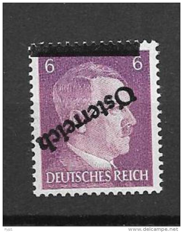 1945 MH Austria, Inverted Overpirnt, Expertised - Unused Stamps