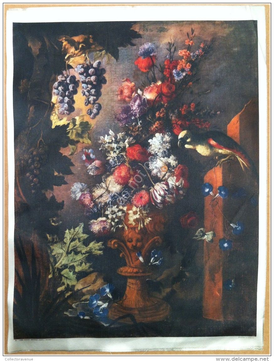 Edizioni Beatrice D'Este N.1286 -  Fiori - Flowers - Stampa Su Seta - Print Silk - Stampe & Incisioni