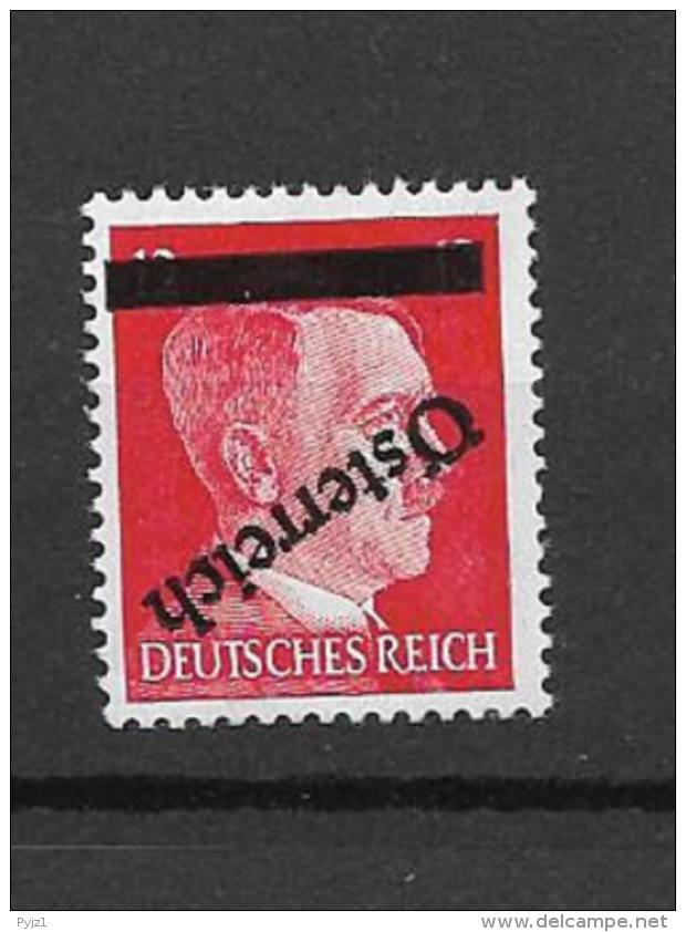 1945 MH Austria, Inverted Overpirnt, Expertised - Unused Stamps