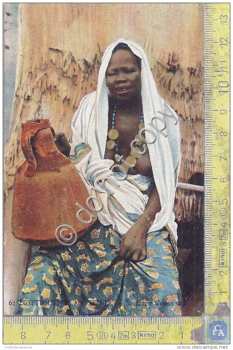 Cartolina - Postcard  - Scenes Et Types D'Egypte - Femme Saudanaise - Europe