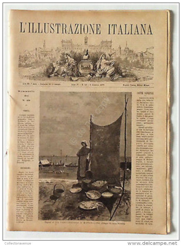 L'Illustrazione Italiana - F.lli Treves - Milano - 1877 - Engraving Magazine - Stampe & Incisioni