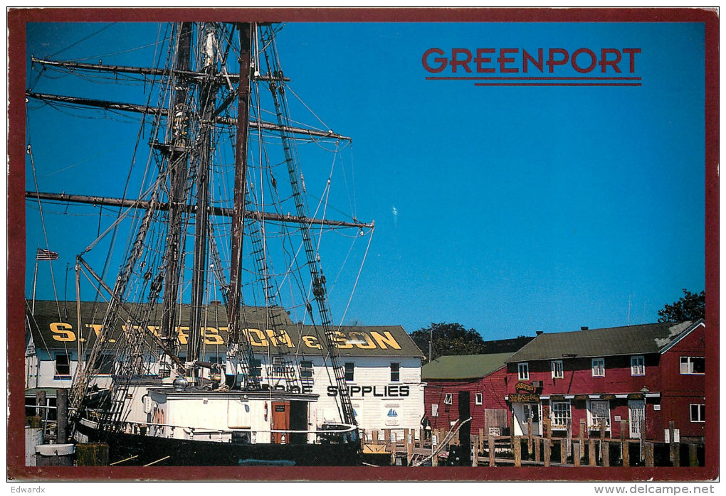 Greenport, Long Island, New York, United States US Postcard Posted 2001 Stamp - Long Island