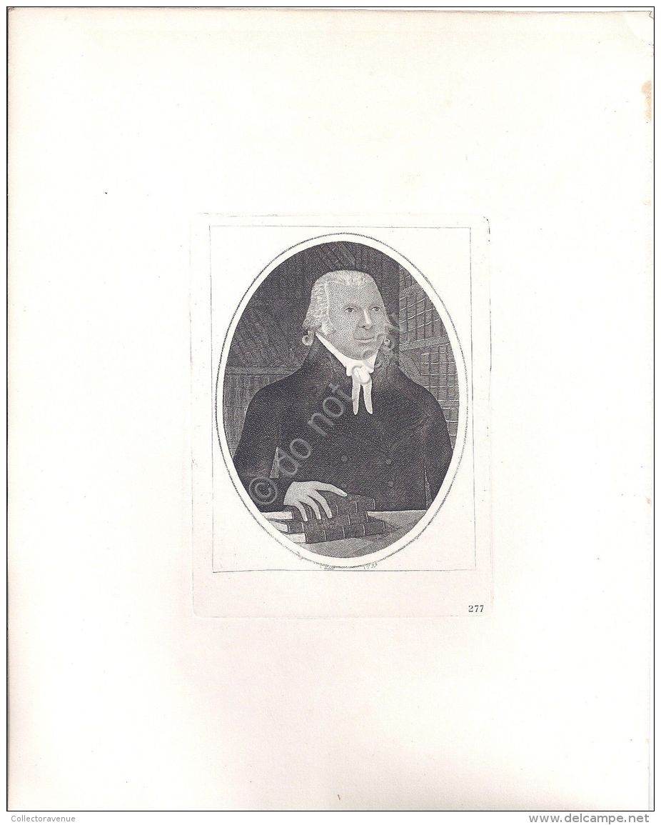 John Kay - Litografia Inglese - N. 277 - Rev. John Jamieson D.D. - 1838 - Stampe & Incisioni