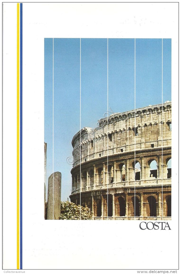 Collezionismo Cartaceo - Menu - Costa Crociere - Daphne - Farewell Roman -  1991 - Non Classificati