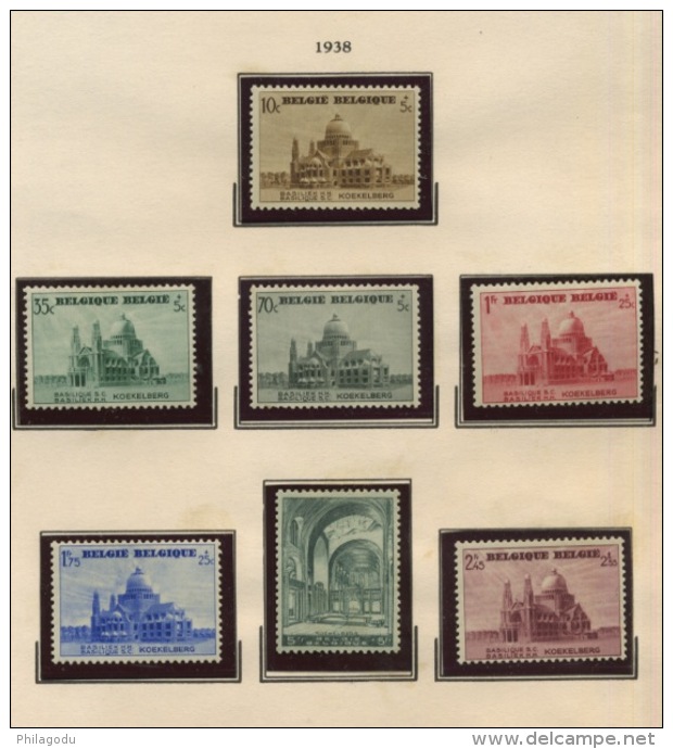 BELGIQUE AVANT 1940  Collection De Tp Avec Charnière  Cote 13600 Euros Avec De Bonnes Valeurs - Collections