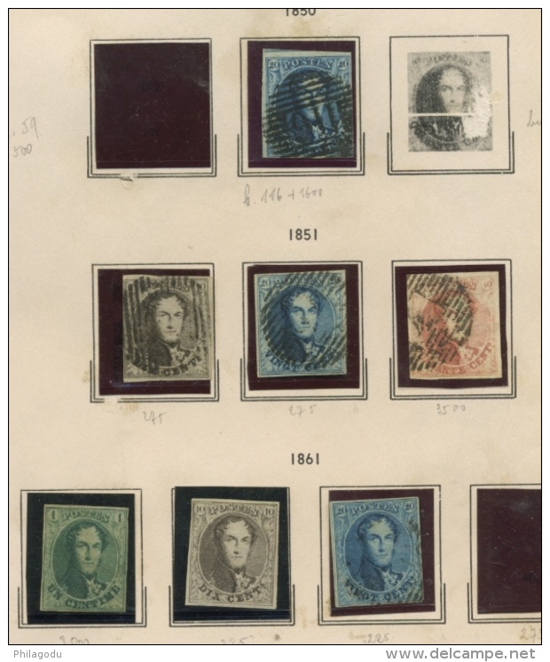 BELGIQUE AVANT 1940  collection de tp avec charnière  cote 13600 euros avec de bonnes valeurs