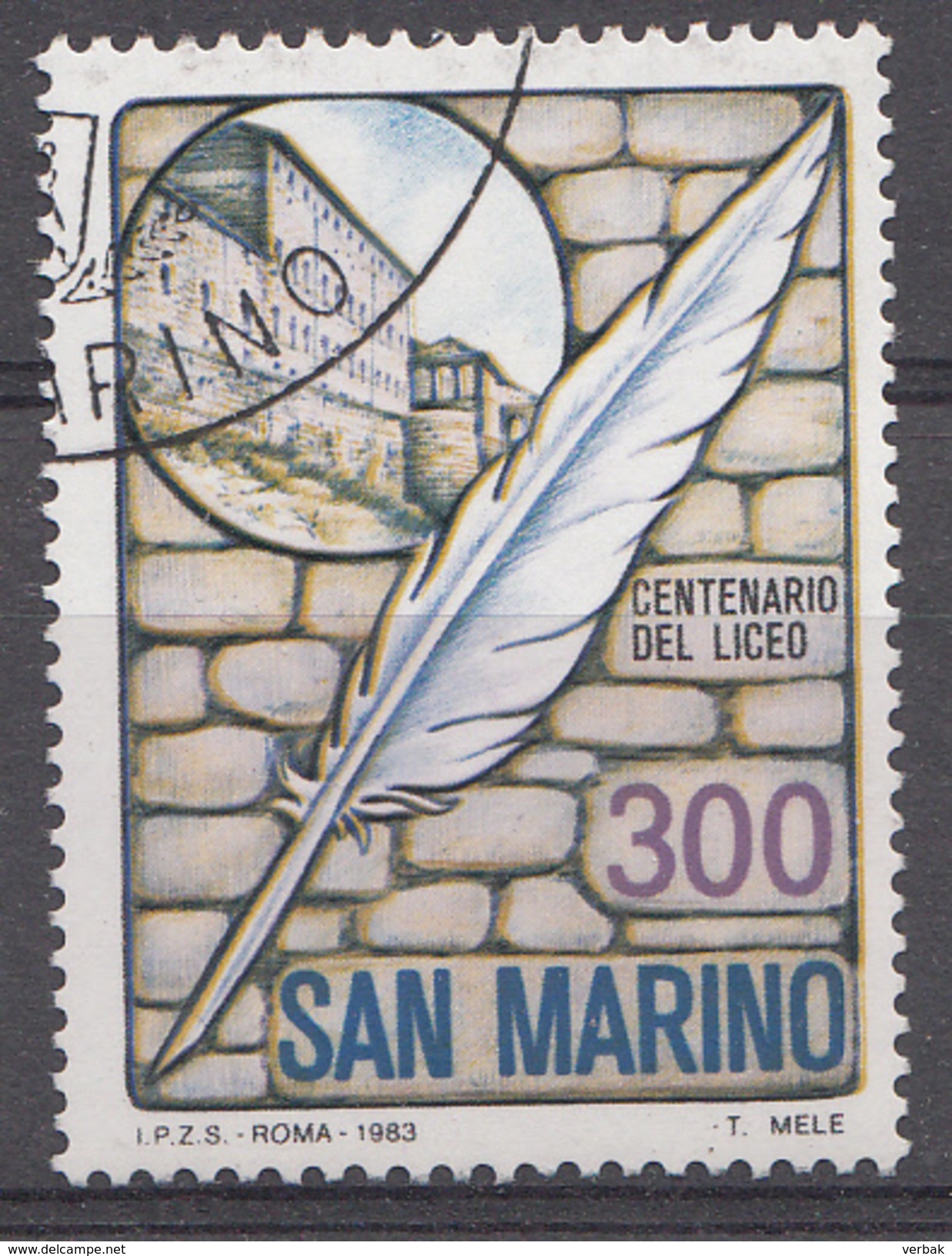 San Marino 1983  Mi.nr.1277 100.Jahre Gymnasium Von San Marino  OBLITÉRÉS-USED-GEBRUIKT - Oblitérés