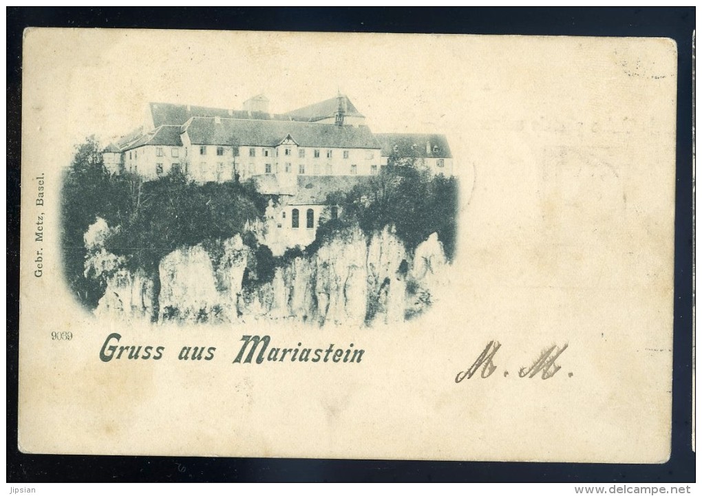 Cpa  De Suisse  Gruss Aus  Mariastein  1898  JIP49 - Metzerlen-Mariastein