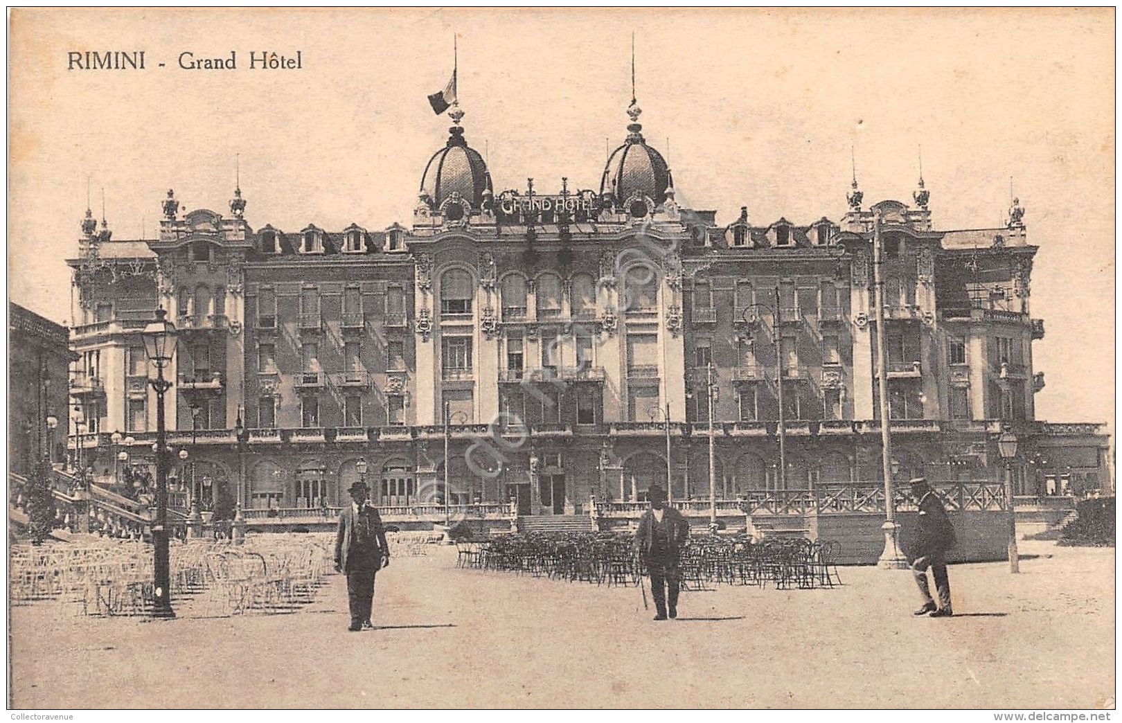 Cartolina - Postcard - Rimini - Grand Hotel -  Animata -  Anni '20  - NVG - Andere & Zonder Classificatie