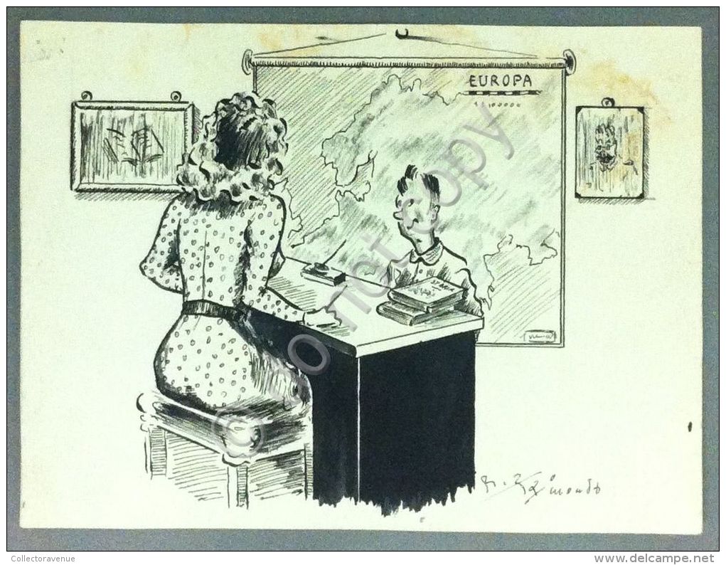 Vignetta A China - Firmata R. Raimondo - Anni '60 - Sixties - Altri & Non Classificati