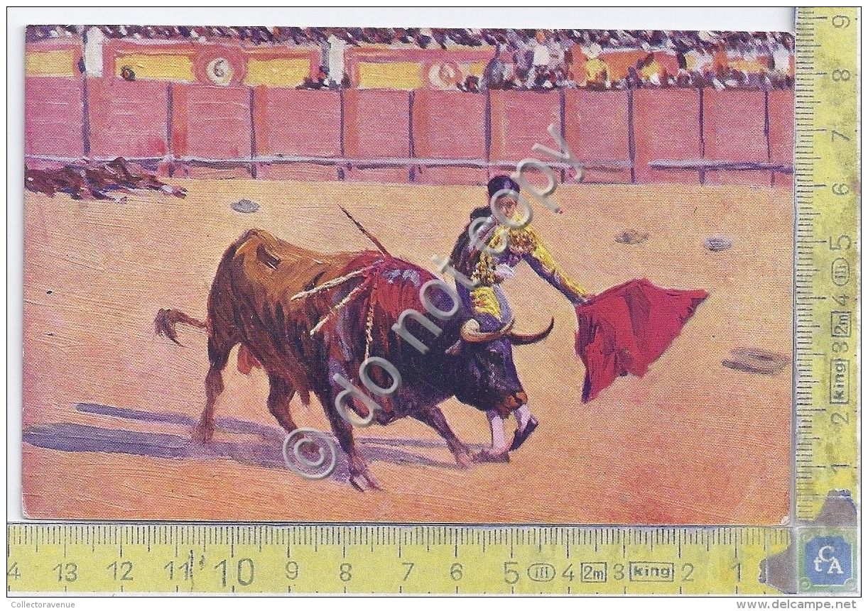 Cartolina - Postcard  - Illustrata - Corrida - Tariffa Per Croce Rossa - 1930 - Europe