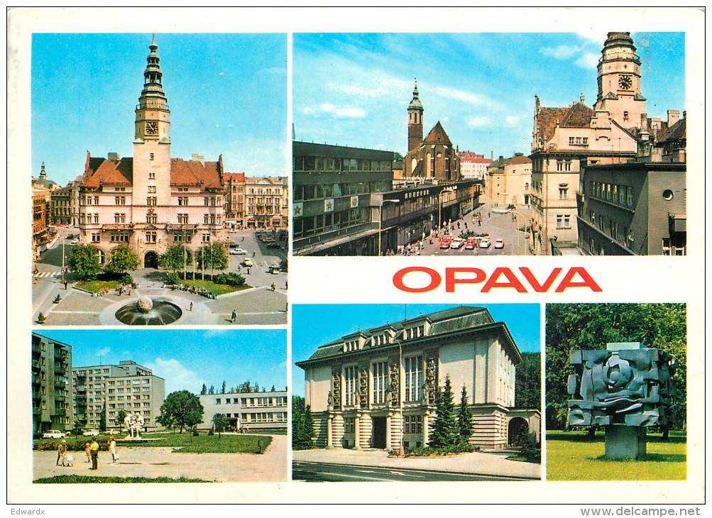 Opava, Czech Republic Postcard Posted 1988 Stamp - Czech Republic