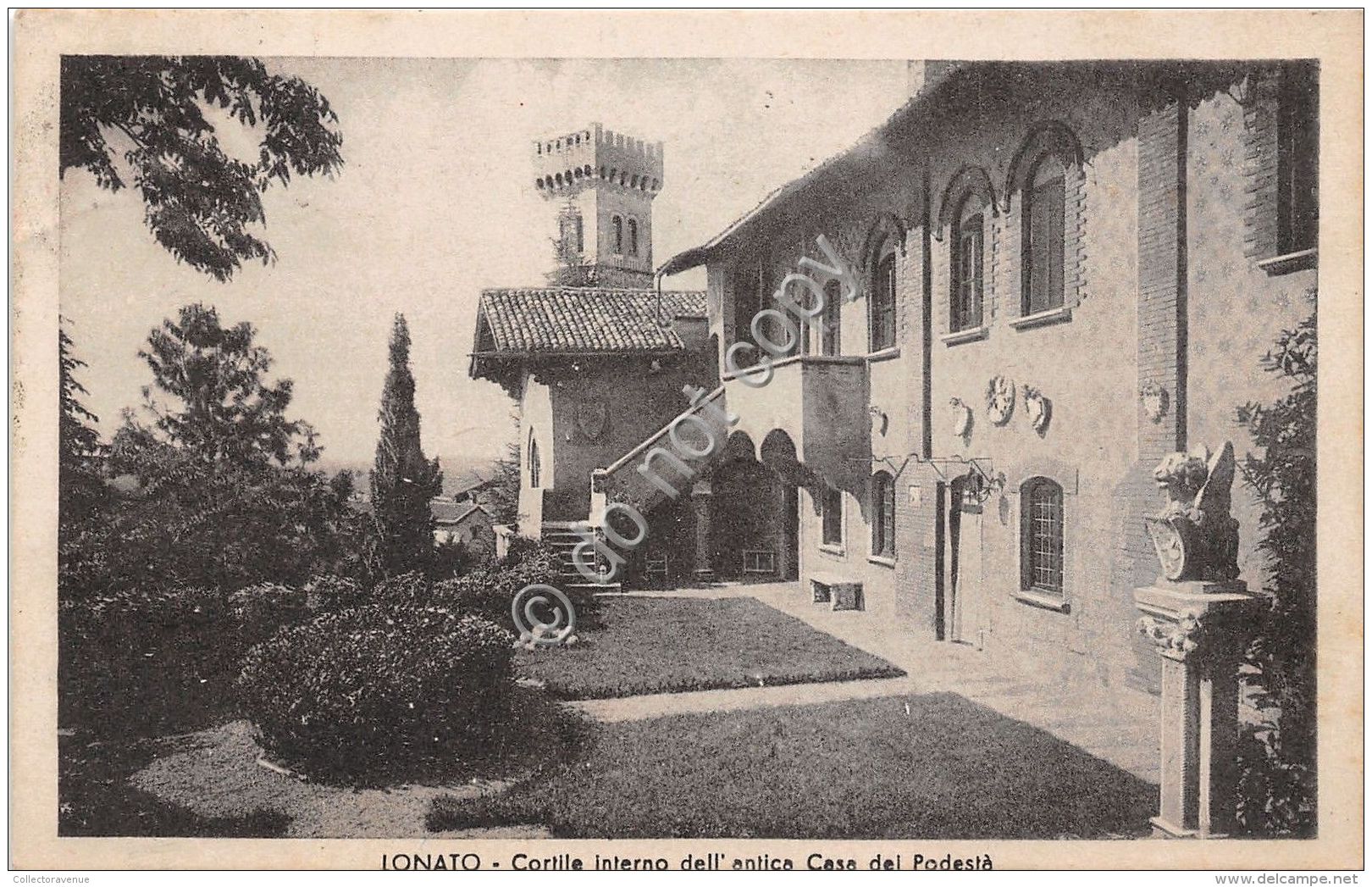 Cartolina - Postcard - Lonato - Casa Del Podest? - Cortile Interno - 1947 - Altri & Non Classificati