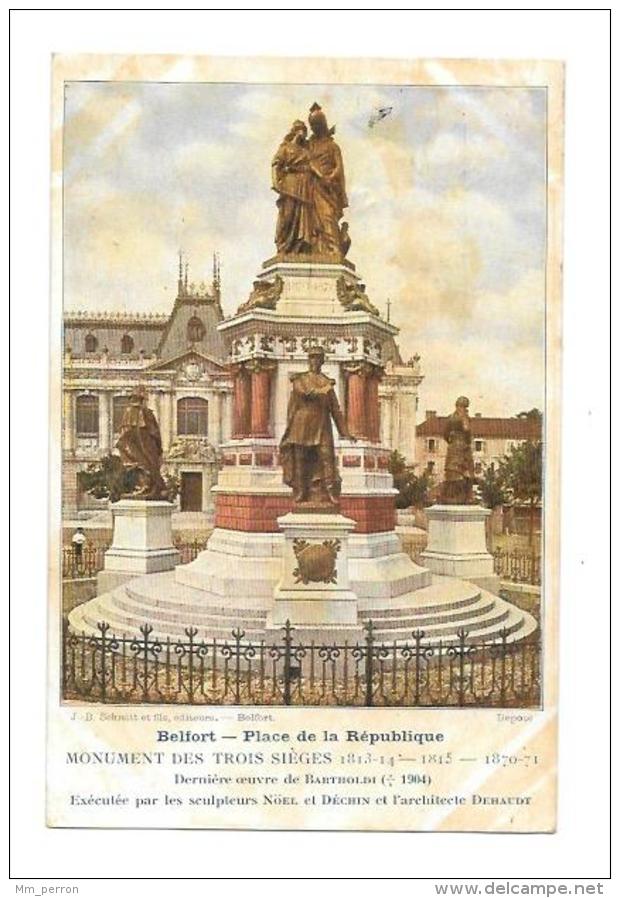 (11615-90) Belfort - Place De La République - Monument Des Trois Sièges - Bartholdi - NOEL Et DECHIN - DEHAUDT - Belfort – Siège De Belfort