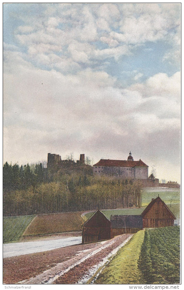 NOD Photochromie AK Frauenstein Schloß Ruine Bei Nassau Rechenberg Holzhau Jägerhof Rehefeld Serie III Nenke Ostermaier - Frauenstein (Erzgeb.)