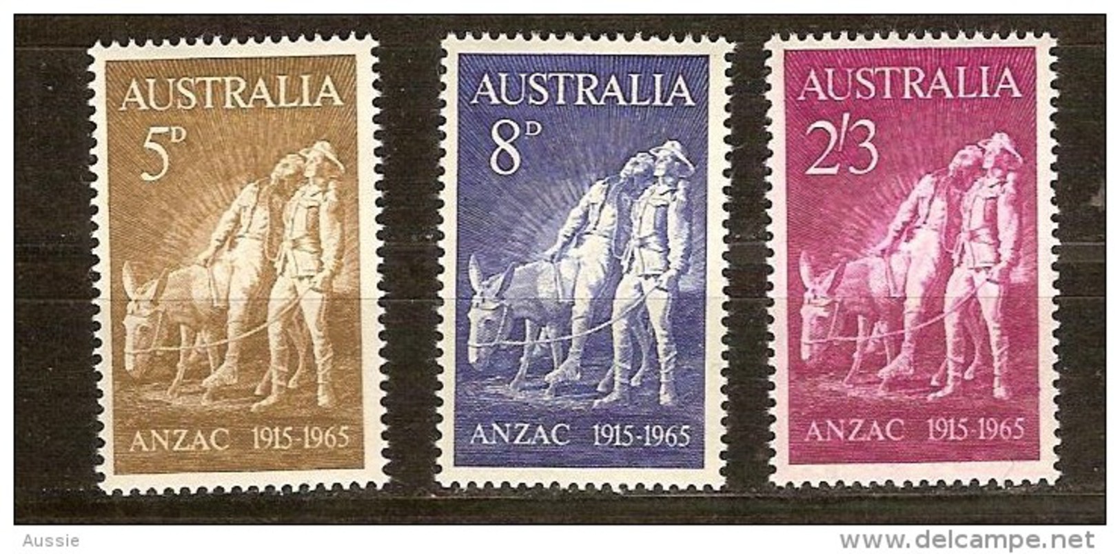 Australie Australia 1965  Yvertn° 308-10 *** MNH Cote 10 Euro - Mint Stamps