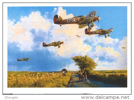 AIRPLANES  IN ART /  TAYLOR    -  GLORIOUS SUMMER / Postcard Unused   ( M 37 ) - 1939-1945: 2. Weltkrieg