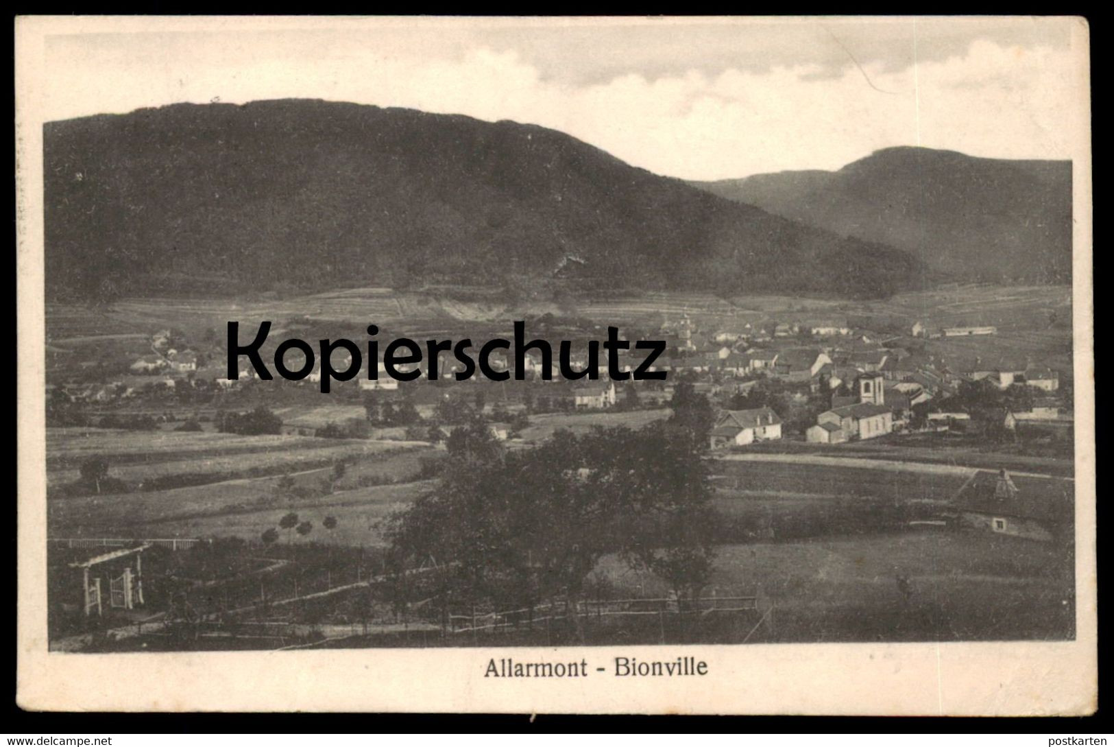 ALTE POSTKARTE ALLARMONT BIONVILLE VALLÉE DE CELLES Feldpost Stempel Vosges Ansichtskarte Cpa AK Postcard - Autres & Non Classés