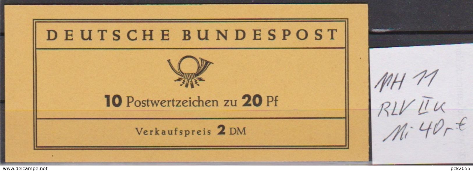 Bund .1966 MH- MiNr.11 RLV II U   ** Postfrisch Lorsch Ungeöffnet Michel 40&euro; ( 3892 ) - 1951-1970