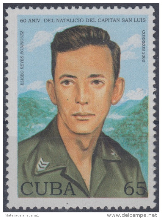 2000.10- * CUBA 2000. MNH. 60 ANIV NACIMIENTO ELISEO REYES. CAPITAN SAN LUIS. - Used Stamps