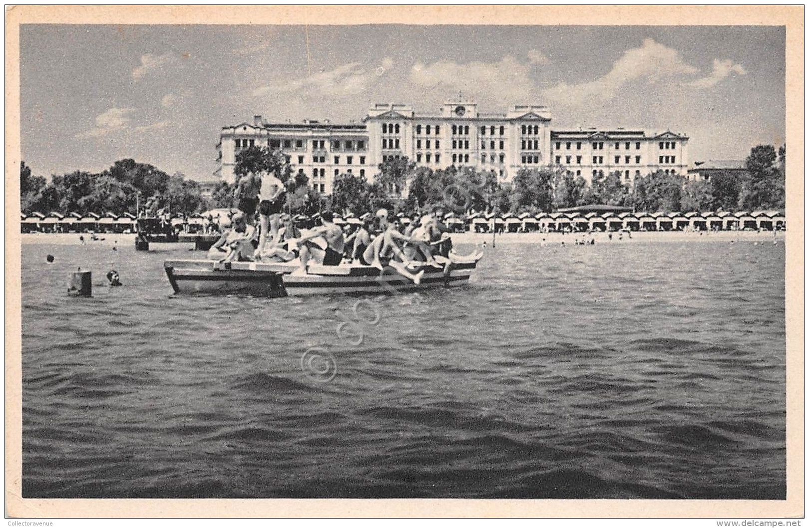 Cartolina  - Venezia Lido - Albergo - Spiaggia - Bagni - Animata - NVG - Altri & Non Classificati